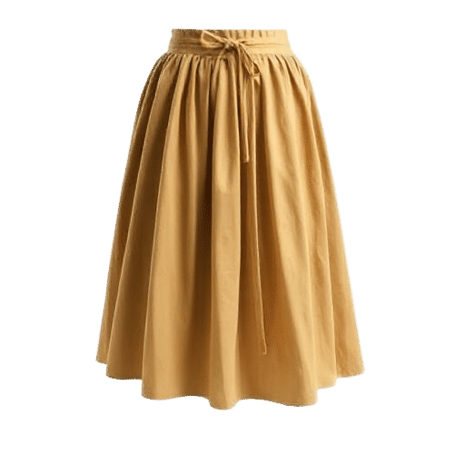 gathered skirt