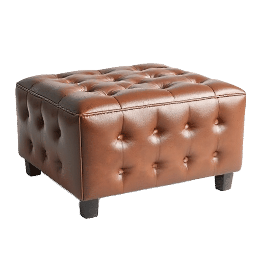 leather ottoman