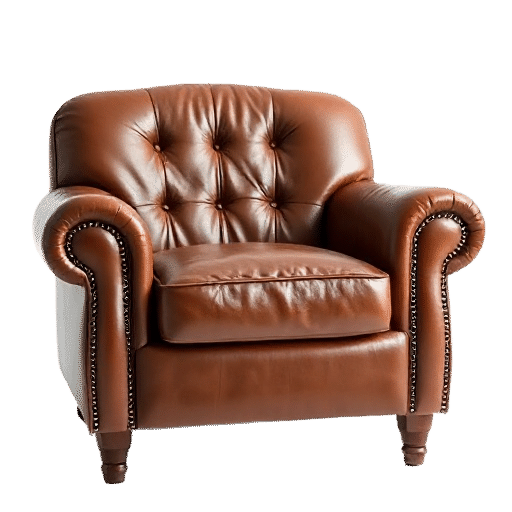 leather armchair