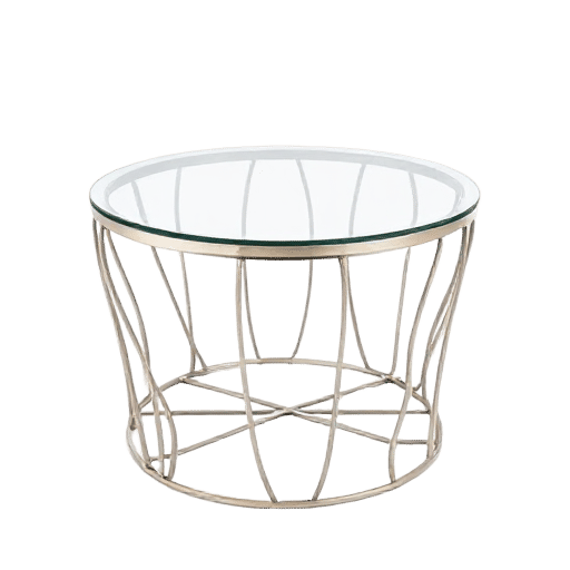 metal and glass top table