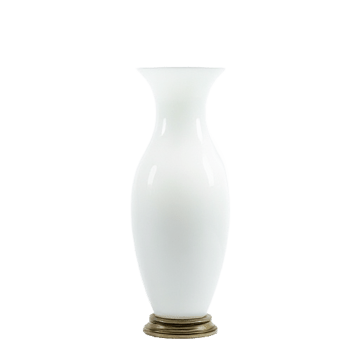milk glass vase