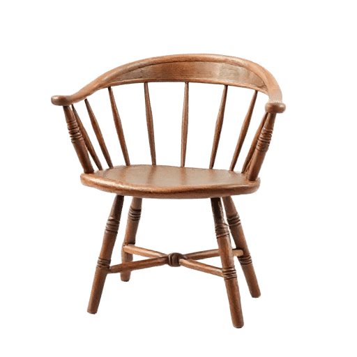 curved back chair