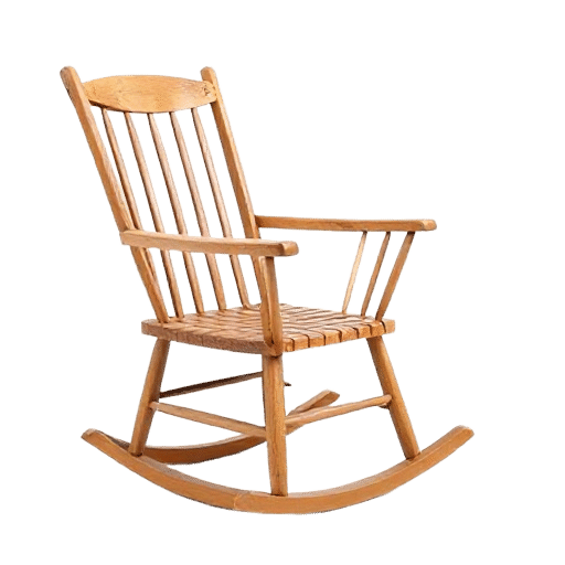 wooden rocking chair