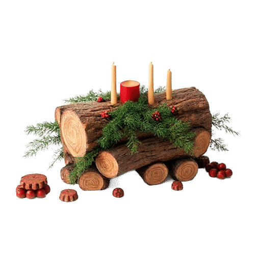 yule log decoration