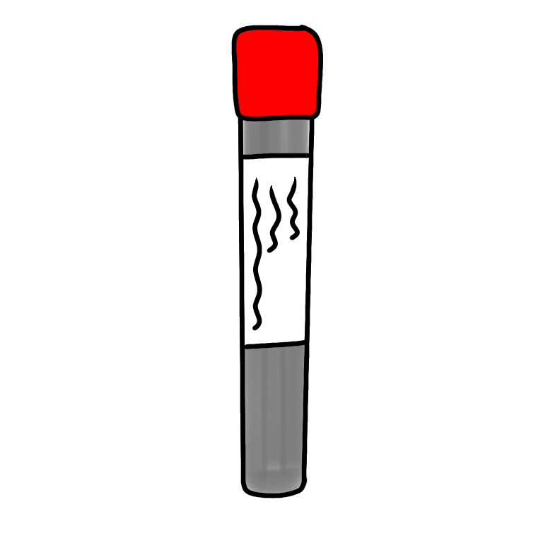 blood collection tube (red variant)