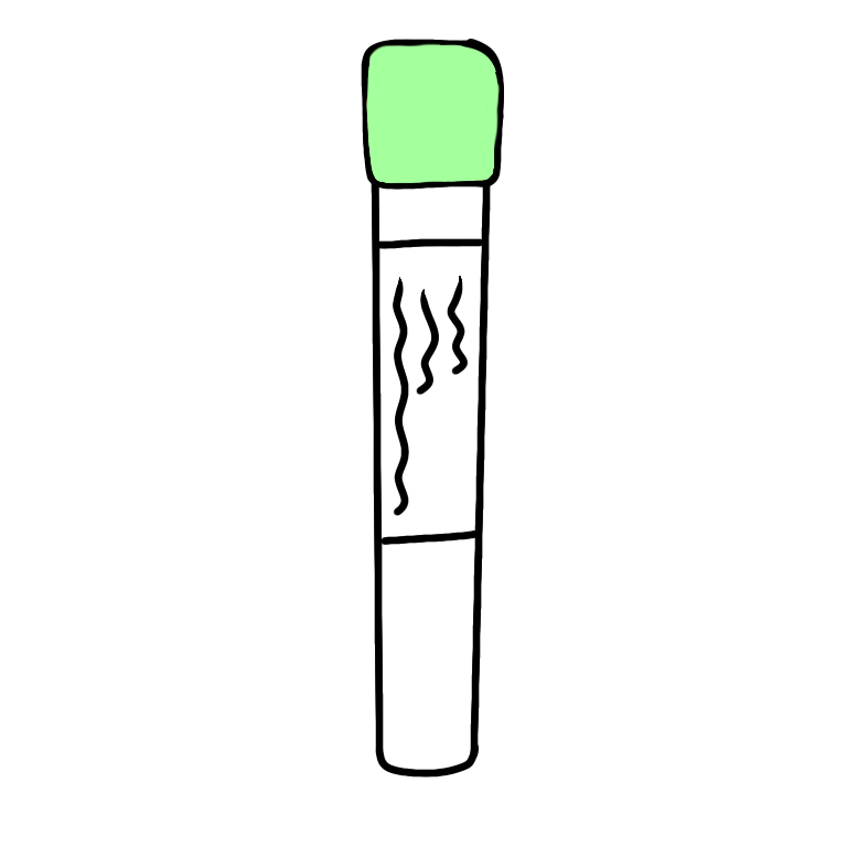 blood collection tube (light green)
