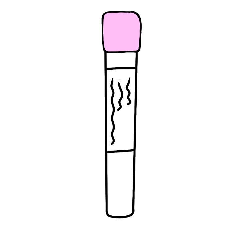 blood collection tube (pink)