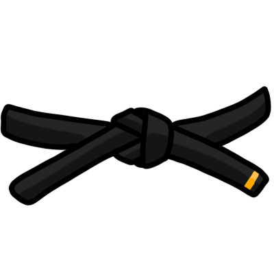 1st dan black belt