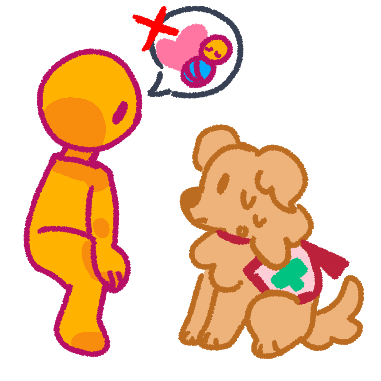 Don't babytalk my service dog