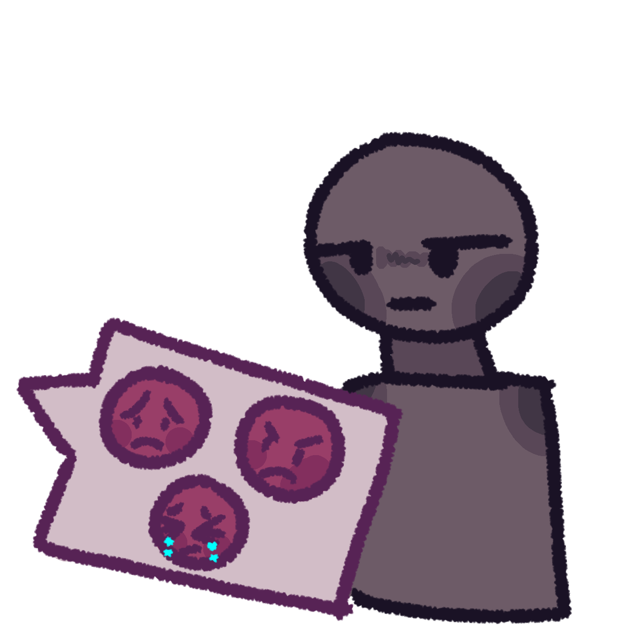 apathetic towards negative emotions
