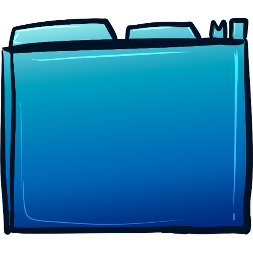 [symbol template] blue folder