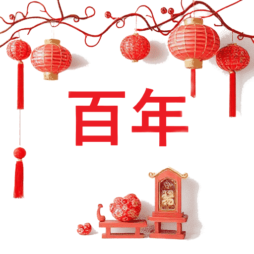 Bai Nian New Year's decorations Chinese New Year