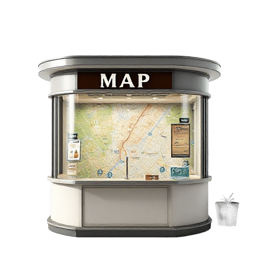 mall map booth