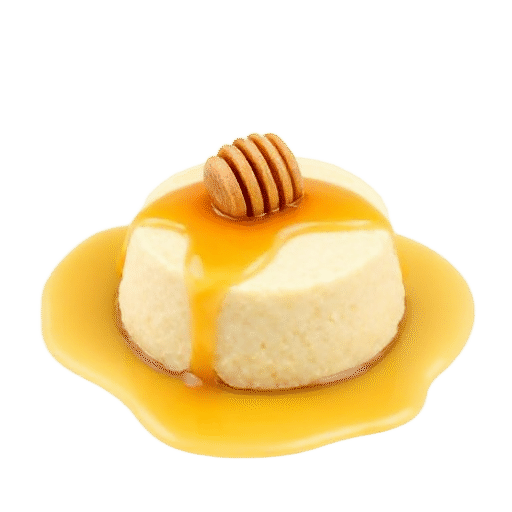 Fufu with honey Central and West Africa