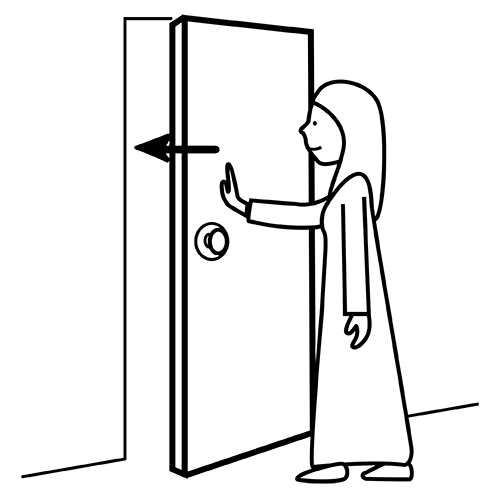 She close the door. Close рисунок. Толкает дверь. Open Door cartoon. Please close the Door.