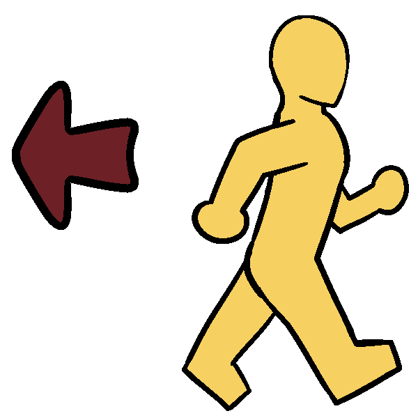 backwards