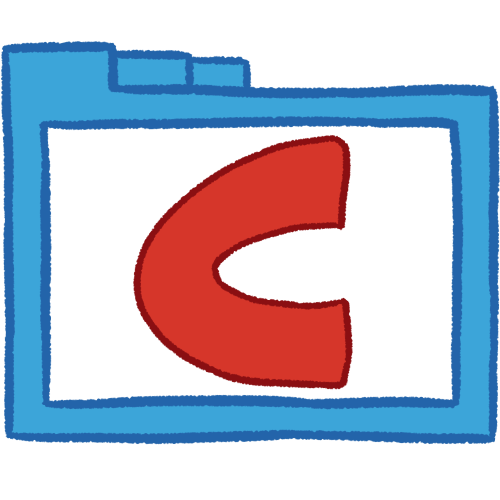 C folder (red, thick)