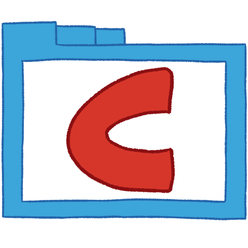 C folder (red, thin)
