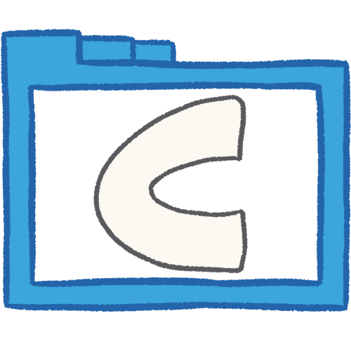 C folder (white, thick)