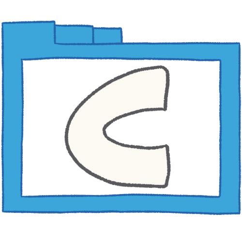 C folder (white, thin)