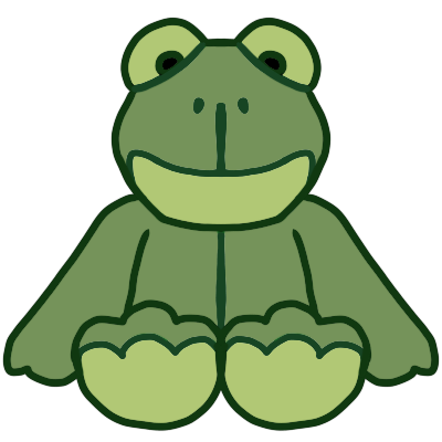 frog plushie