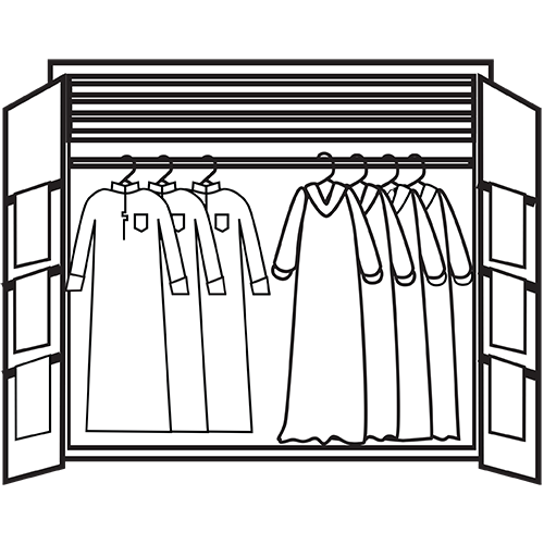 closet clipart black and white