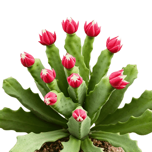 Christmas Cactus Schlumbergera bridgesii plant