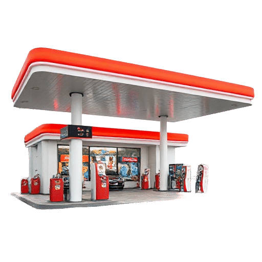 gas station