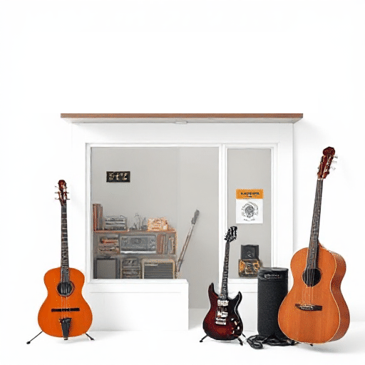 musical instrument rental store