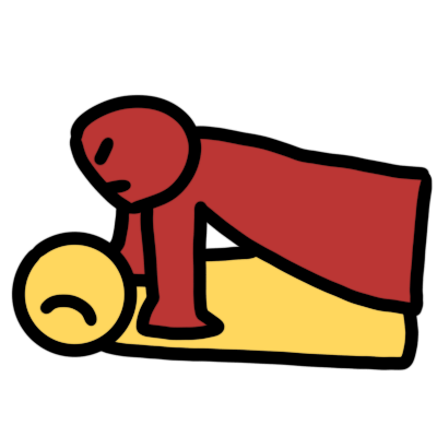 prone restraint (one person)