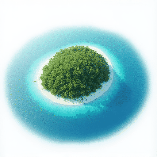 Atoll - ring shaped barrier reef