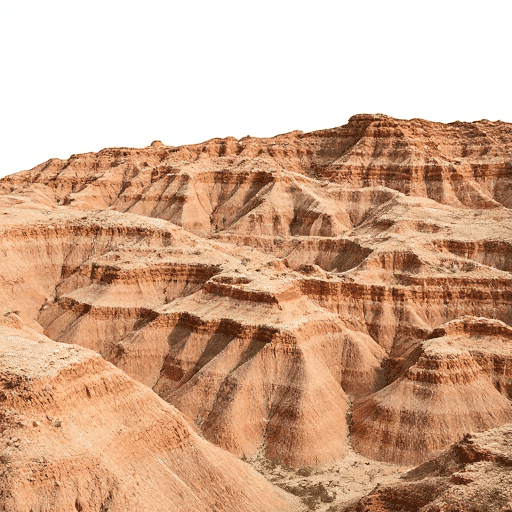 Eroded drumlins