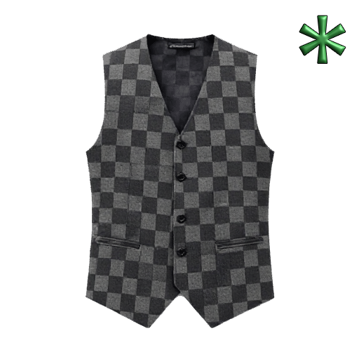 chequered waistcoats