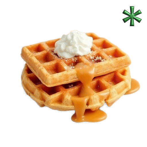 Dulce de leche waffles