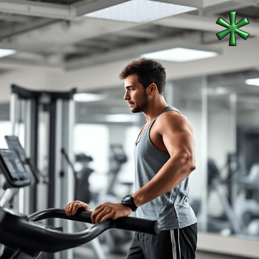 exercising at the gyms