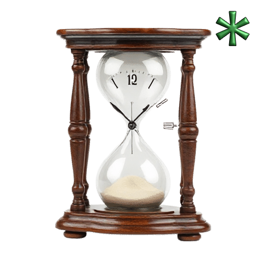 hourglass shaped clocks