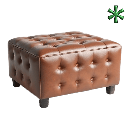 leather ottomans