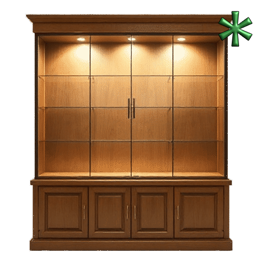 lit display cabinets