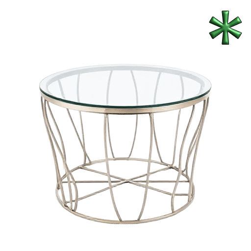 metal and glass top tables