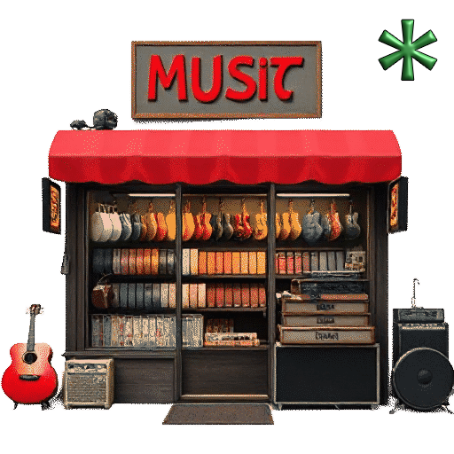 music stores