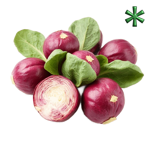 Red Brussels sprouts