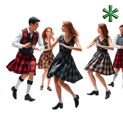 Scottish country dancers