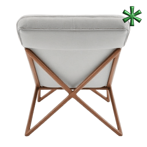 X frame chaise lounges