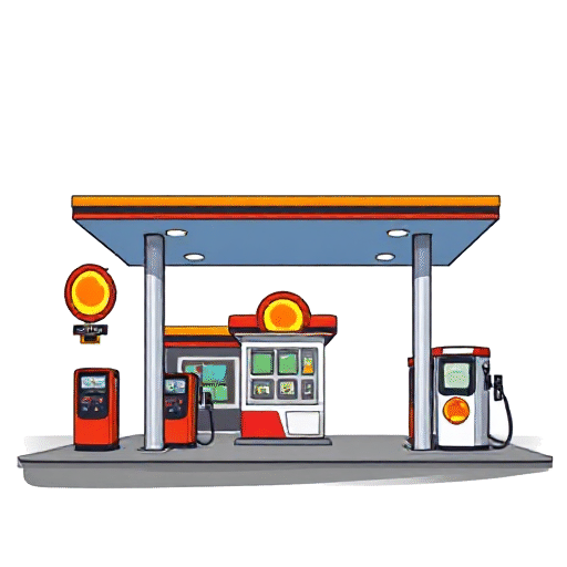 gas station