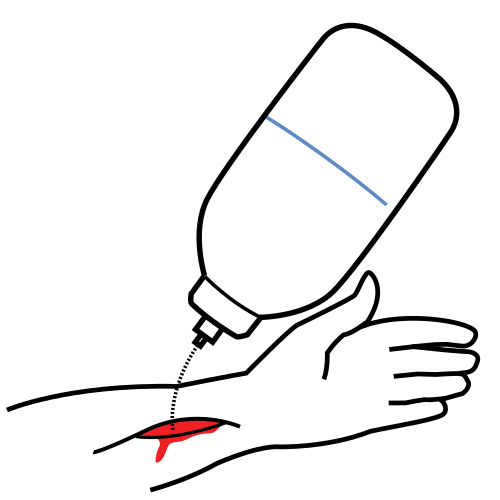 echar agua oxigenada