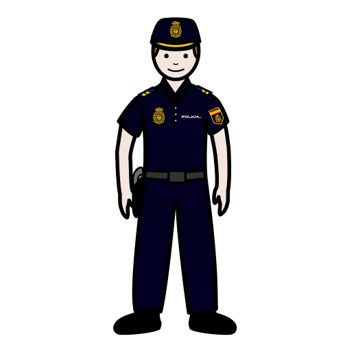 policía