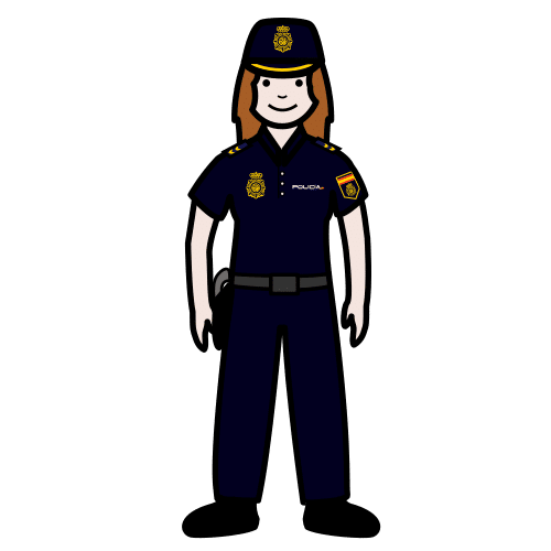 policía