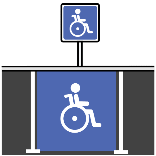 disabled car parking space