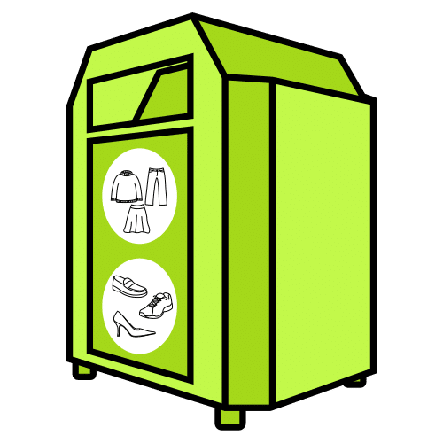 used clothes bin