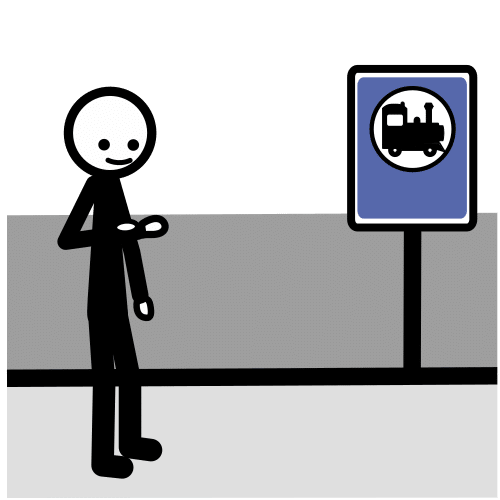 wait to the tour train